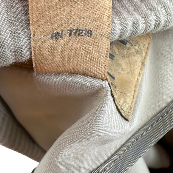 Joe Joseph Aboud Pinstripe Blazer Men's Slim Fit Seersucker XXL Cotton Beige LS - Picture 5 of 7